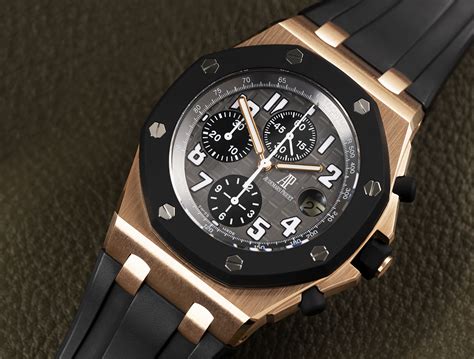 audemars piguet royal oak offshore rose gold leather strap|royal oak offshore strap size.